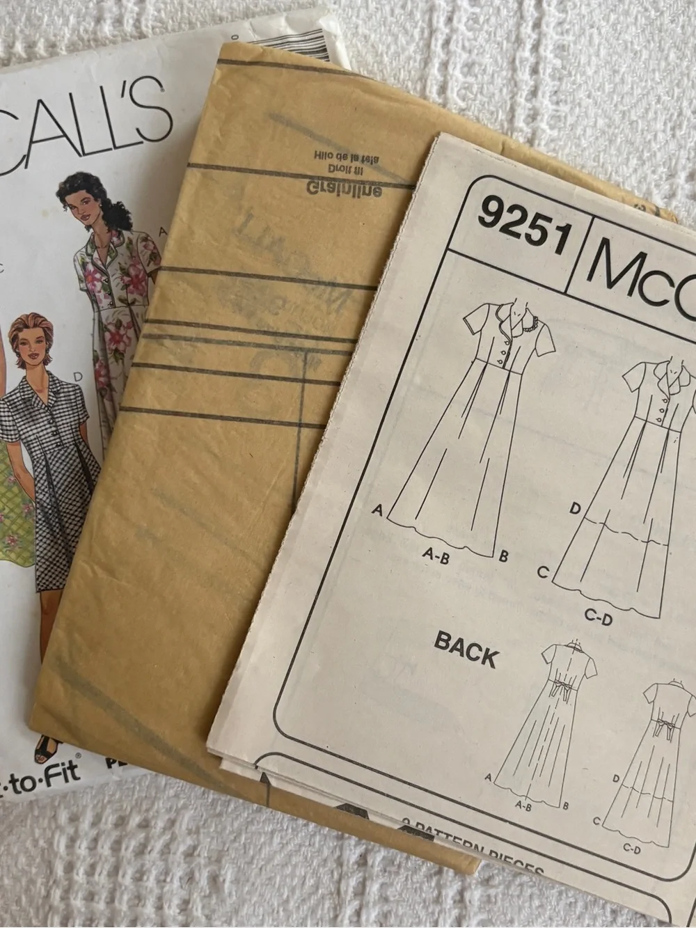McCall’s Pattern 9251 FW for Misses’ Dresses